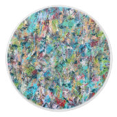 Blue Meadow Keramische Trek Keramische Knop (Voorkant)