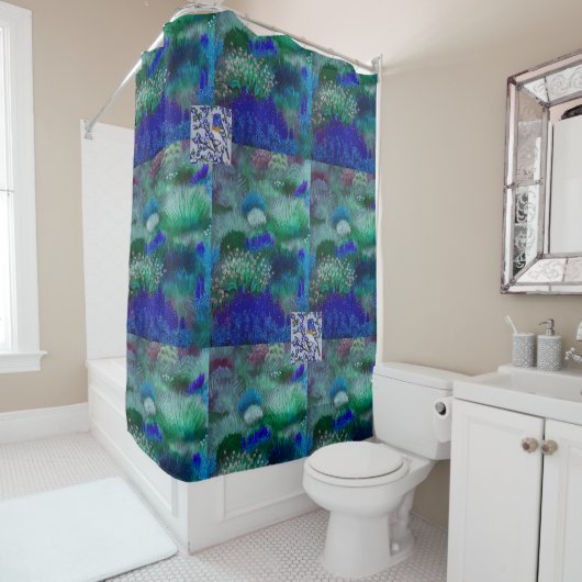 Blue Meadows Shower Curtain Douchegordijn (In situ)