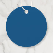 Blue Meant to Bee Honey Jar Wedding Bedankjes Labels (Achterkant)