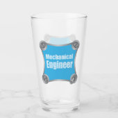 Blue Mechanical Engineer Glas (Voorkant)