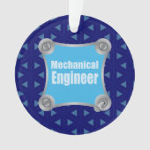 Blue Mechanical Engineer Ornament (voorkant)