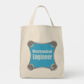Blue Mechanical Engineer Tote Bag (Achterkant)