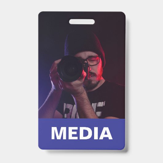 Blue Media All Access-pas foto-ID Badge (Voorzijde)
