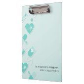 Blue Medical Doctor Elements Gepersonaliseerd Klembord (Links)