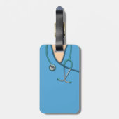Blue Medical Scrubs Bagagelabel (Achterkant verticaal)