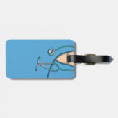 Blue Medical Scrubs Bagagelabel (Achterkant horizontaal)