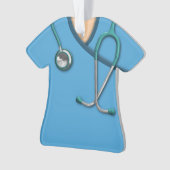 Blue Medical Scrubs Ornament (voorkant)