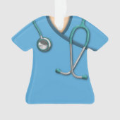Blue Medical Scrubs Ornament (voorkant)