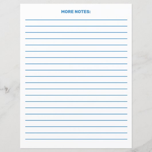 Blue Medical Visings Personal Planner Stationery (Achterkant)