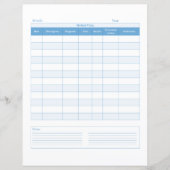 Blue Medical Visings Personal Planner Stationery (Voorkant)