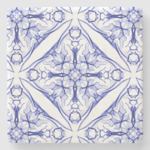 Blue Medieval Stenen Onderzetter