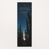 Blue Meditation Inspirerend Quote Night Sky Yoga Yogamat (Voorkant)