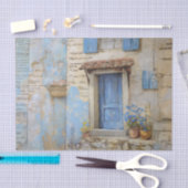 Blue Mediterranean Door Tissuepapier (Craft)