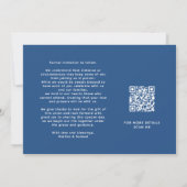 Blue Mediterranean Floral Classic Chalice Lemons Save The Date (Achterkant)