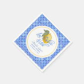 Blue Mediterranean La Dolce Vita Vrijgezellenfeest Servet (Hoek)