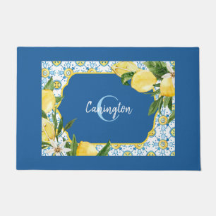 Blue Mediterranean Lemon Name New Home Deurmat