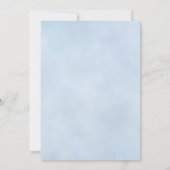 Blue Mediterranean Lemon Wedding Kaart (Achterkant)