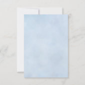 Blue Mediterranean Lemon Wedding RSVP Kaartje (Achterkant)