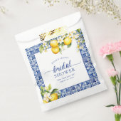 Blue Mediterranean Lemons Vrijgezellenfeest Bedankzakje (Gezegeld)