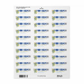 Blue Mediterranean Tegel Citrus Lemon Amalfi Etiket (Full Sheet)