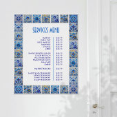 Blue Mediterranean Tegels Lijst prijslijst Perfect Poster