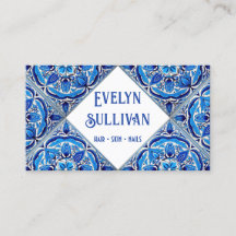 Blue Mediterranean tegels visitekaartje