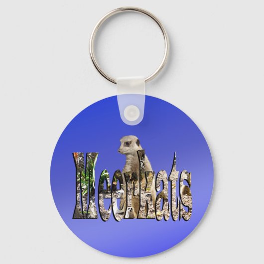 Blue Meerkats, Keyring Sleutelhanger (Voorkant)