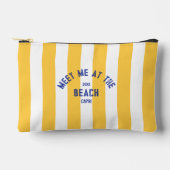 Blue Meet Me op het strand Yellow Cabana Stripe Etui (Voorkant)