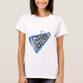 Blue Megaphone Cheerleader T-Shirt