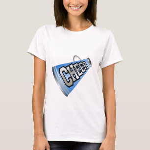 Blue Megaphone Cheerleader T-Shirt