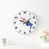 Blue Megaphone with Colorful Lightning Bolts Grote Klok (Huis)