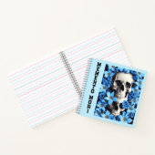 Blue Memento Mori Stoic Journal Notitieboek (Binnen)