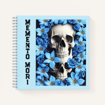 Blue Memento Mori Stoic Journal Notitieboek
