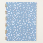 Blue Memphis Patroon Planner (Voorkant)