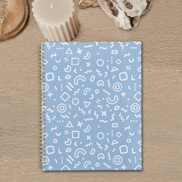 Blue Memphis Pattern Planner