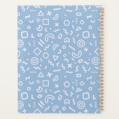 Blue Memphis Pattern Planner (Achterkant)