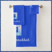  Blue Menorah Hanukkah Bad Handdoek