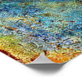 Blue Menorah Poster (Hoek)