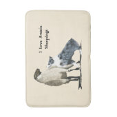 Blue Merle Aussie Sheepdog Med Custom Bath Mat (Voorkant Verticaal)