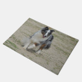 Blue Merle Australian Shepherd Deurmat (Schuin)