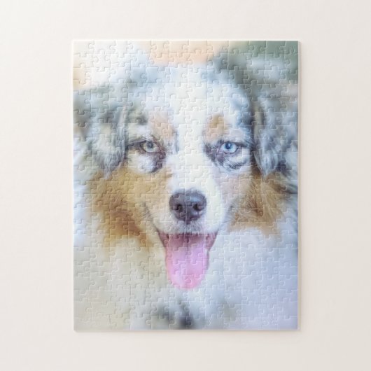 Blue Merle Australian Shepherd Legpuzzel (Verticaal)