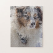 Blue Merle Australian Shepherd Legpuzzel (Verticaal)