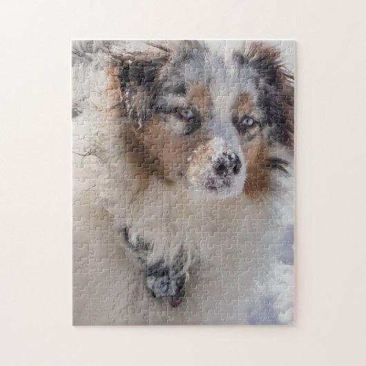 Blue Merle Australian Shepherd Legpuzzel (Verticaal)