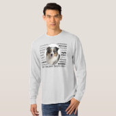 Blue Merle Australian Shepherd T-shirt (Voorkant volledig)