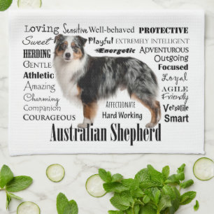 Blue Merle Australian Shepherd Theedoek