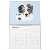 Blue Merle Australian Shepherd Two Page M.Calendar Kalender (Jan 2027)