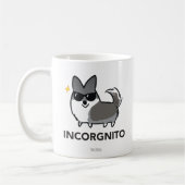 Blue Merle Cardigan Corgi Incorgnito Mok (Links)