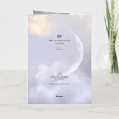 Blue Merle Collie Angel Heaven - Pet Loss Sympathi Kaart (Achterkant)