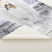 Blue Merle Collie Angel Memorial, Heaven Balcony - Sherpa Deken (3/4)