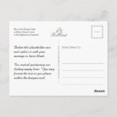 Blue Merle Collie, Eilean Donan en Scottish Flag - Briefkaart (Achterkant)